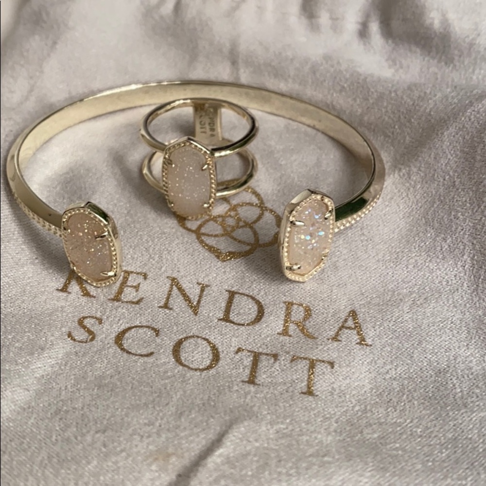 Kendra Scott Gold ring and Bracelet